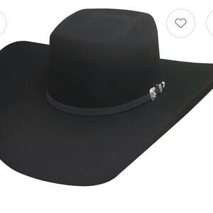 Bullhide Double Kicker 8X Black Cowboy Hat Size 6 7/8